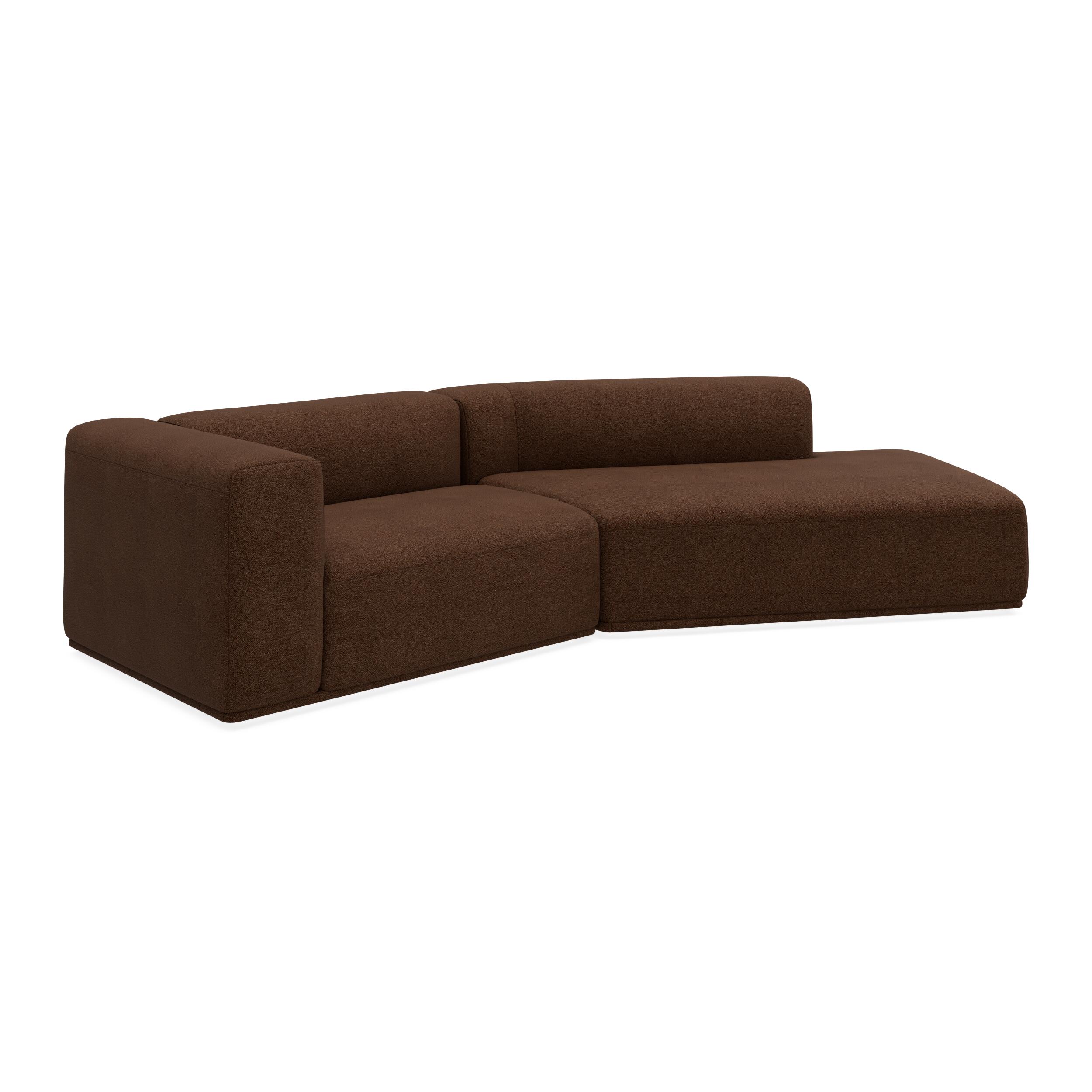 Zano 2-pers. venstrevendt sofa med pufafslutning
