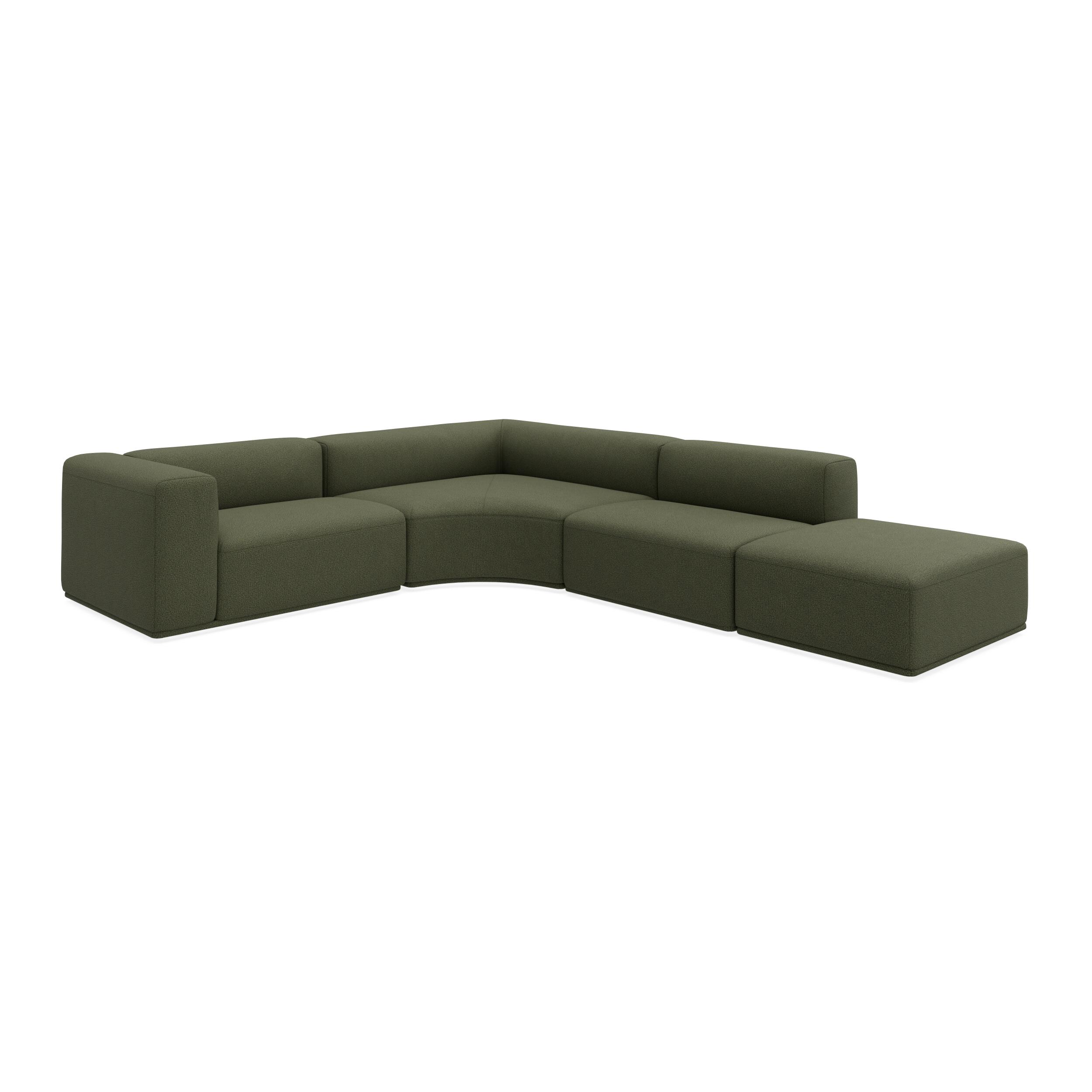 Zano 3-pers. venstrevendt hjørnesofa inkl. puf