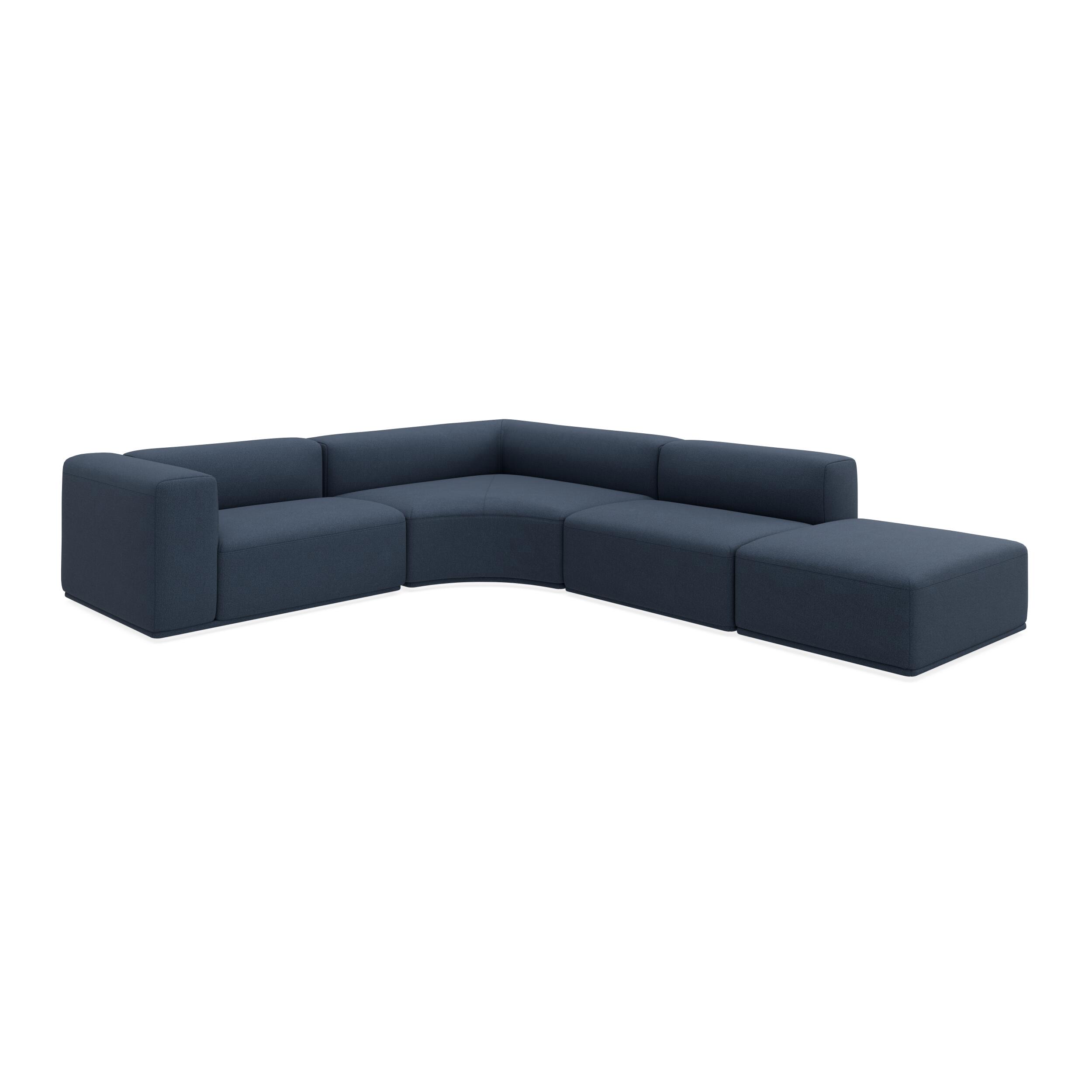 Zano 3-pers. venstrevendt hjørnesofa inkl. puf