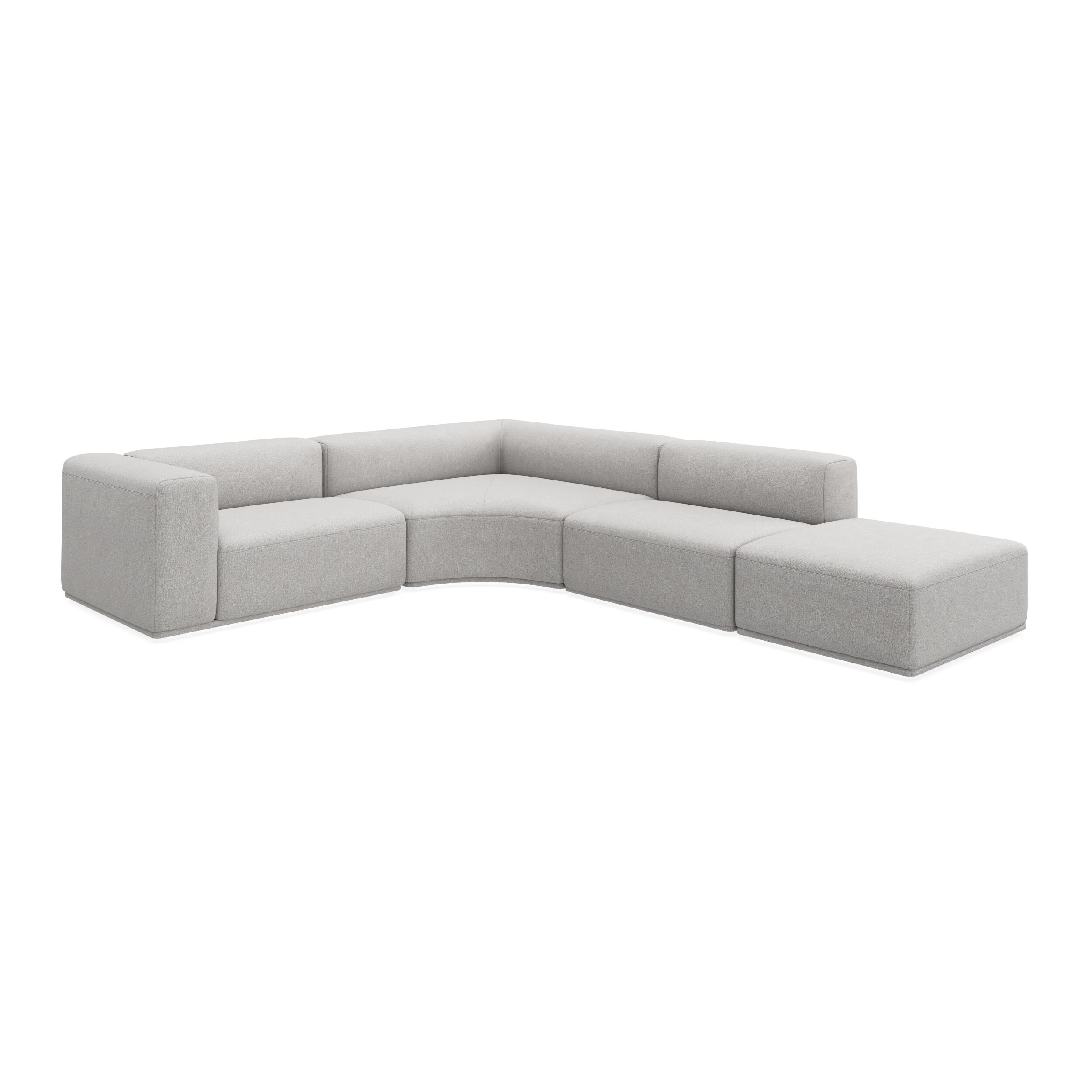 Zano 3-pers. venstrevendt hjørnesofa inkl. puf