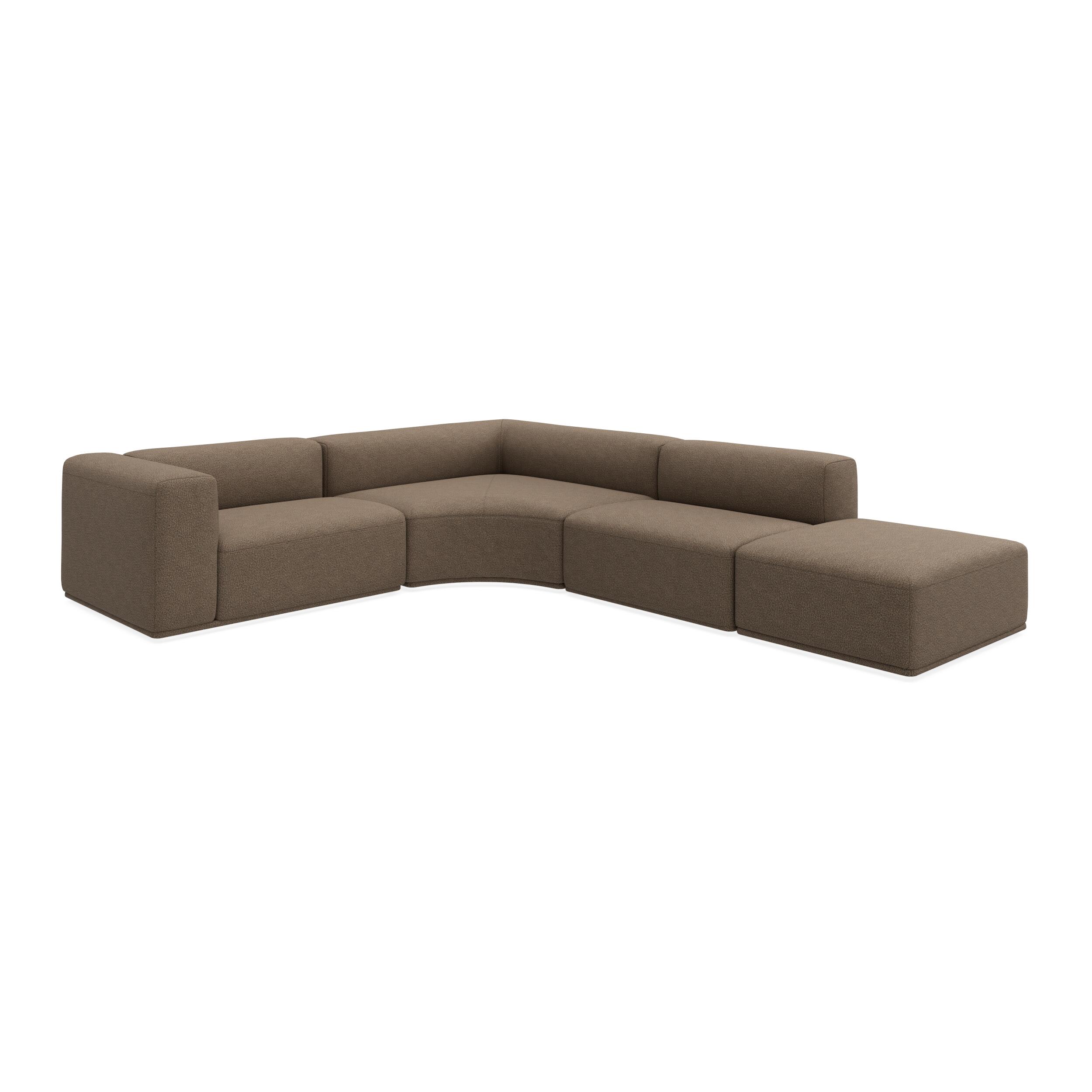 Zano 3-pers. venstrevendt hjørnesofa inkl. puf