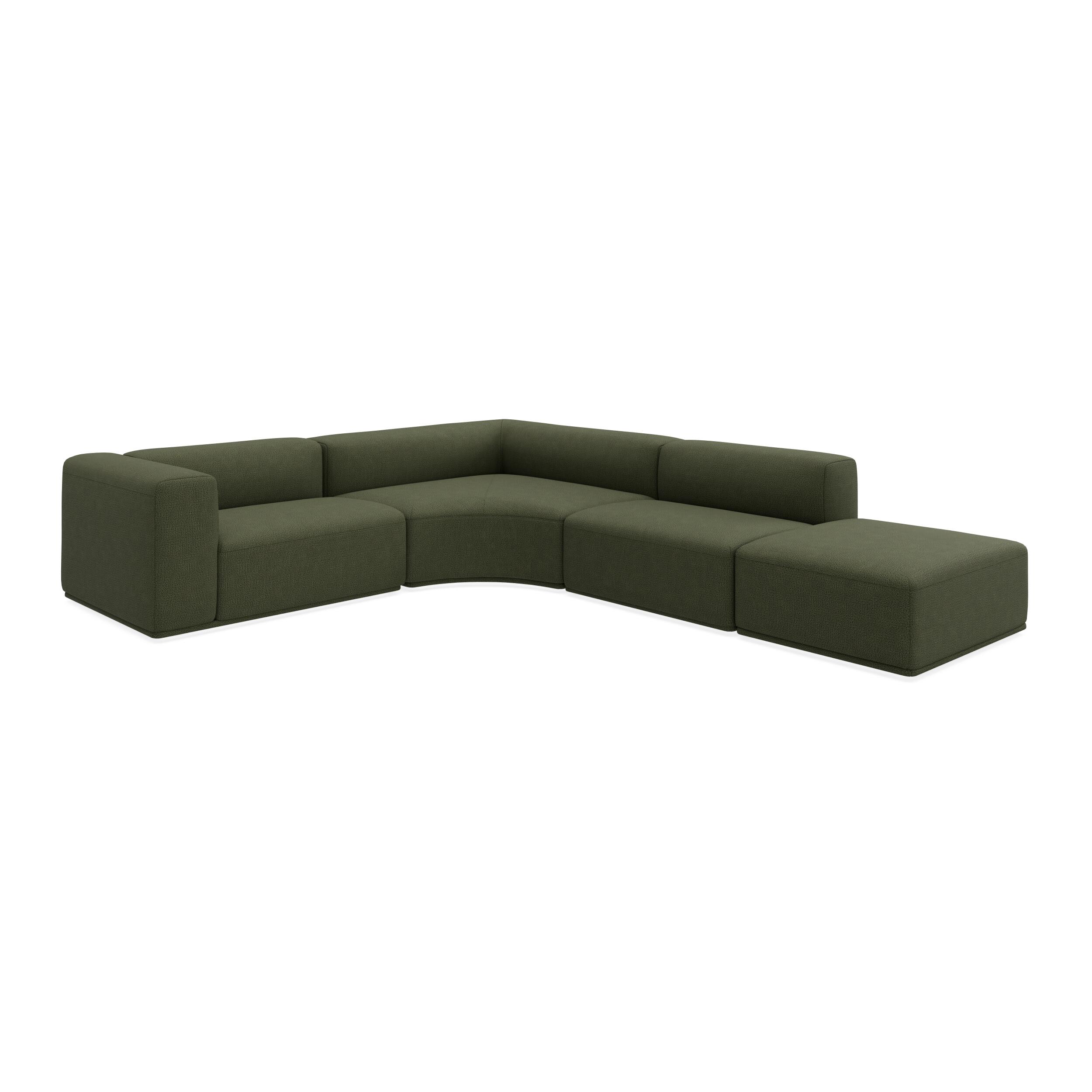 Zano 3-pers. venstrevendt hjørnesofa inkl. puf