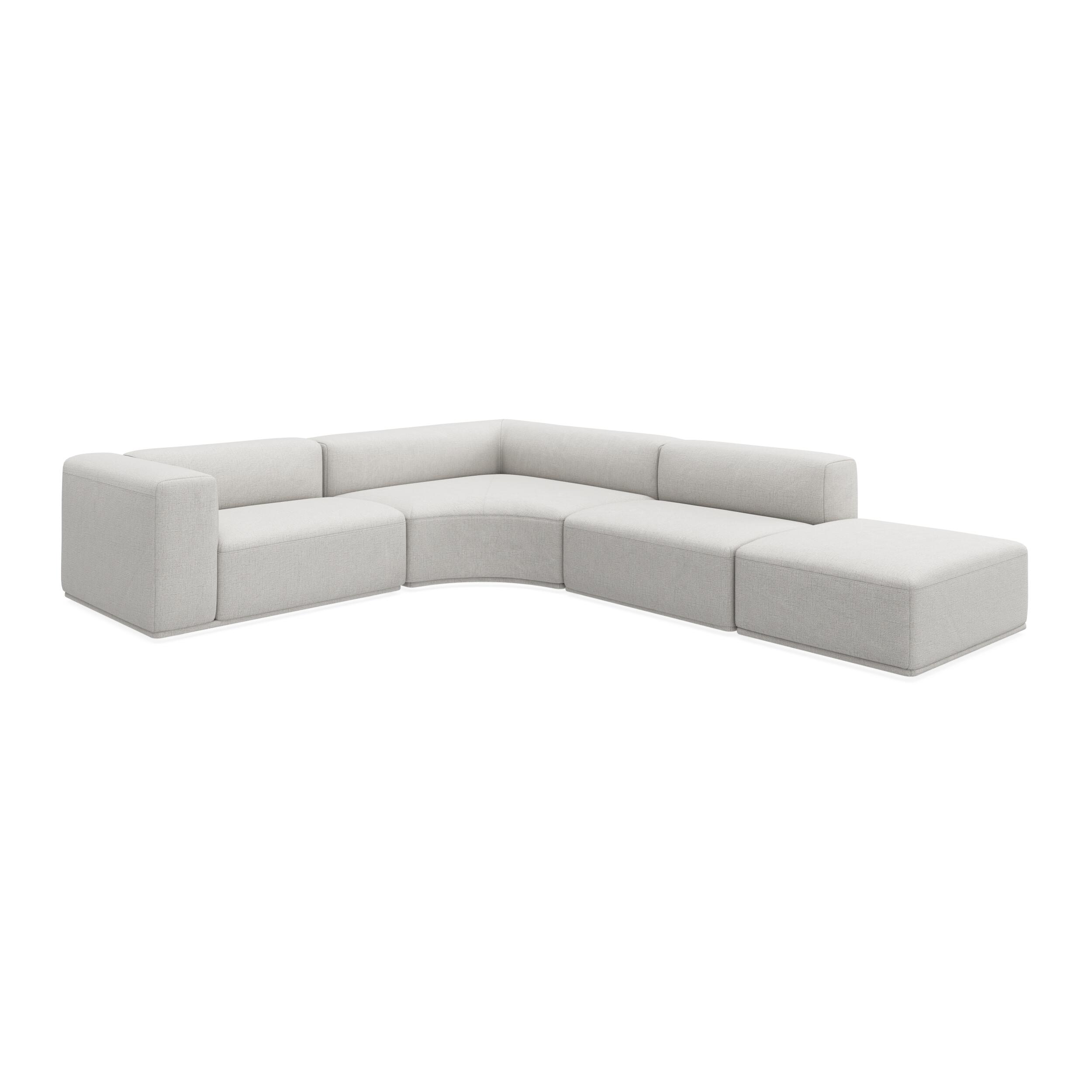 Zano 3-pers. venstrevendt hjørnesofa inkl. puf