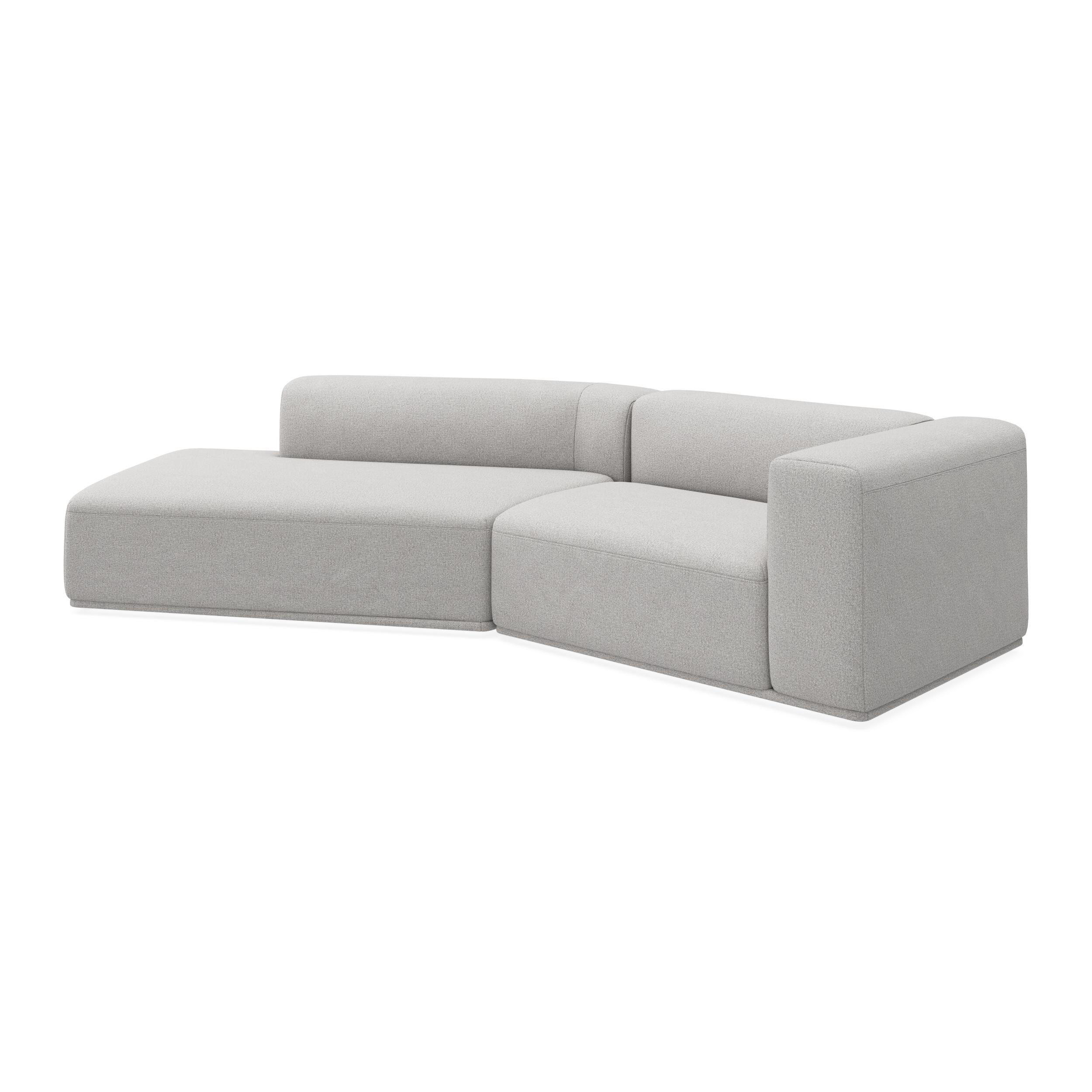 Zano 2-pers. højrevendt sofa med pufafslutning
