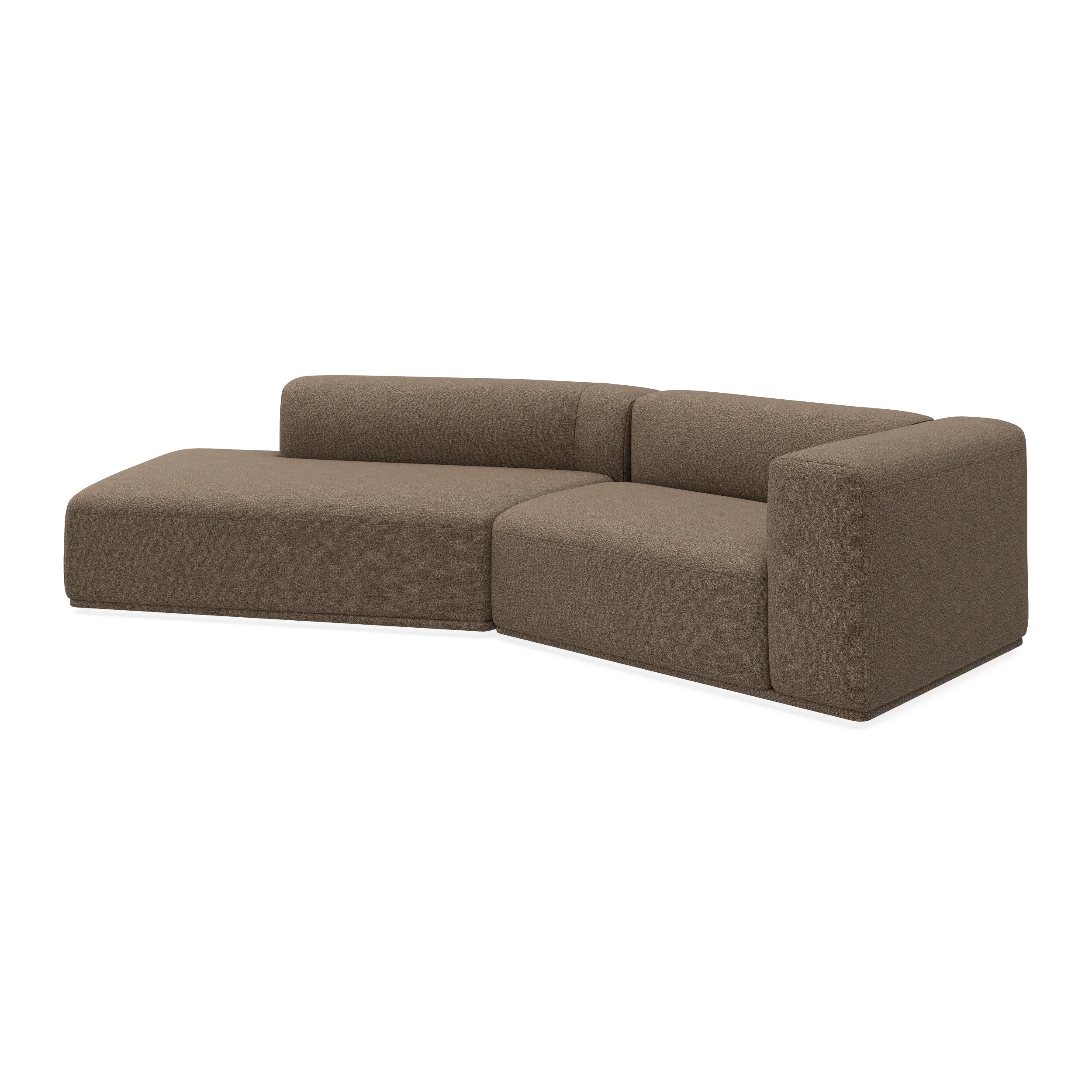 Zano 2-pers. højrevendt sofa med pufafslutning