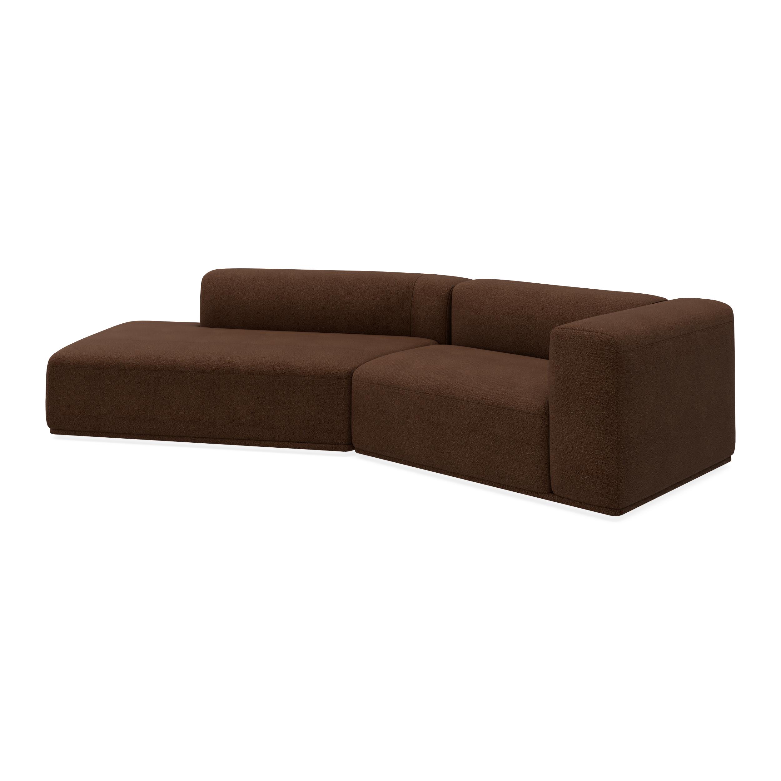 Zano 2-pers. højrevendt sofa med pufafslutning