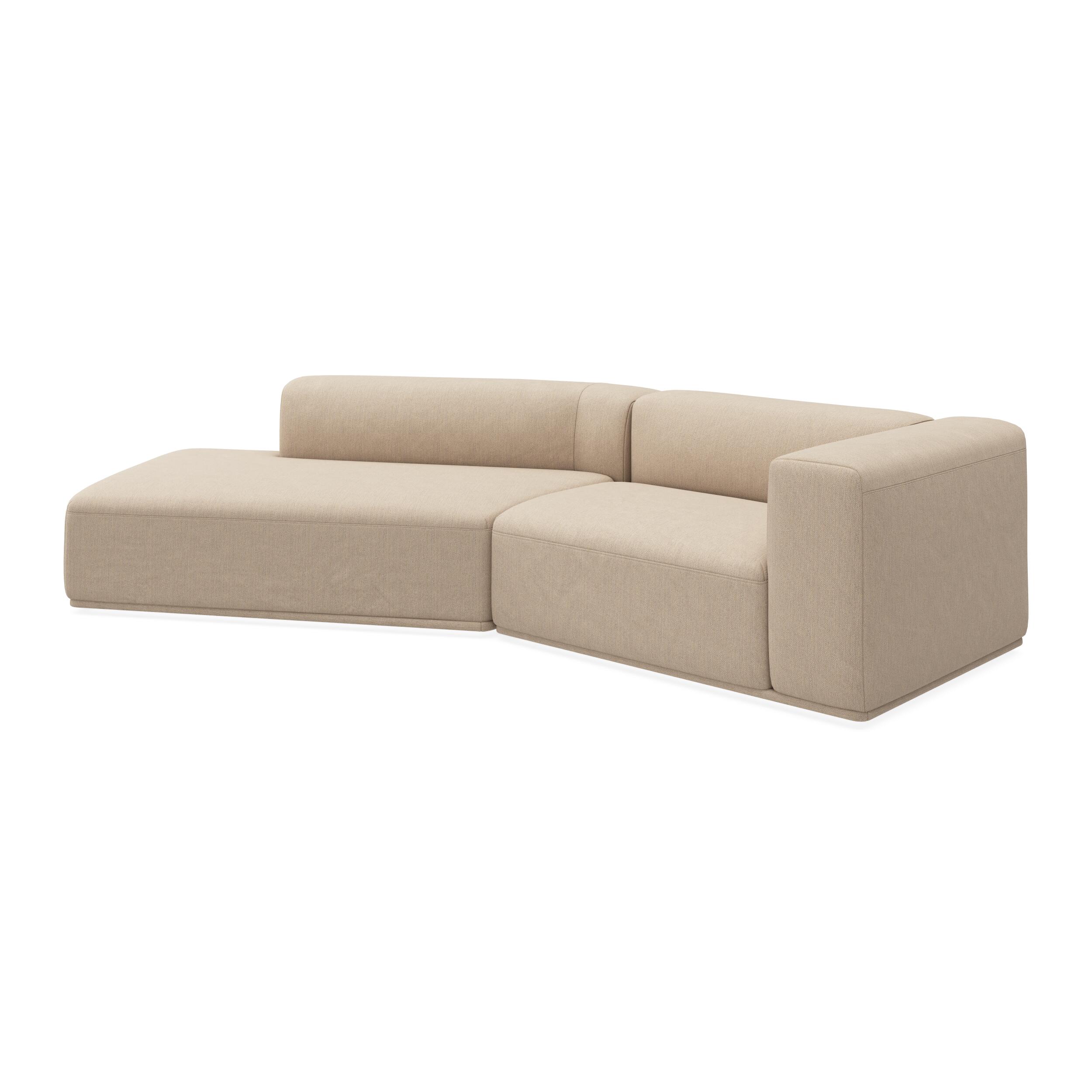 Zano 2-pers. højrevendt sofa med pufafslutning