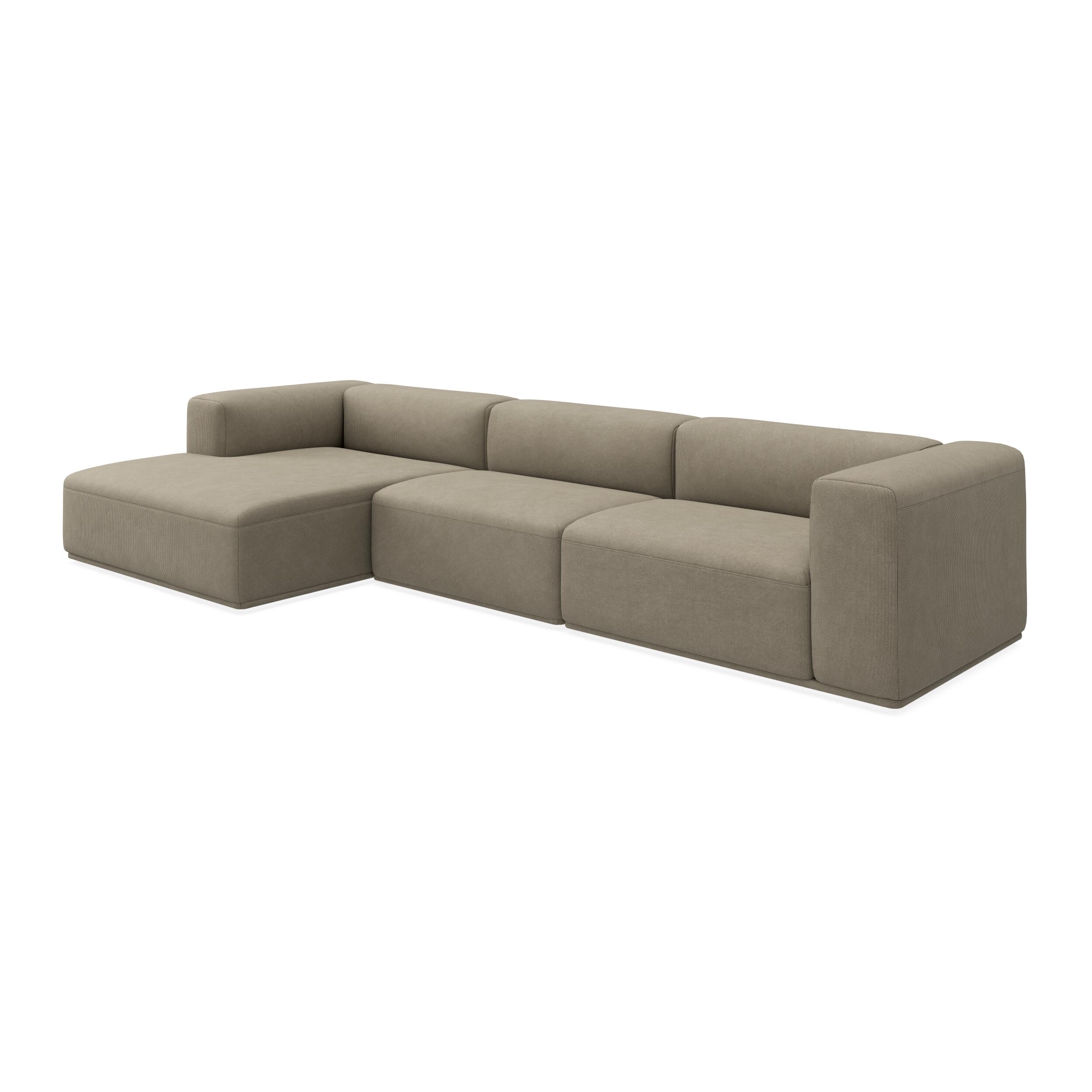 Zano 3-pers. venstrevendt sofa med chaiselong