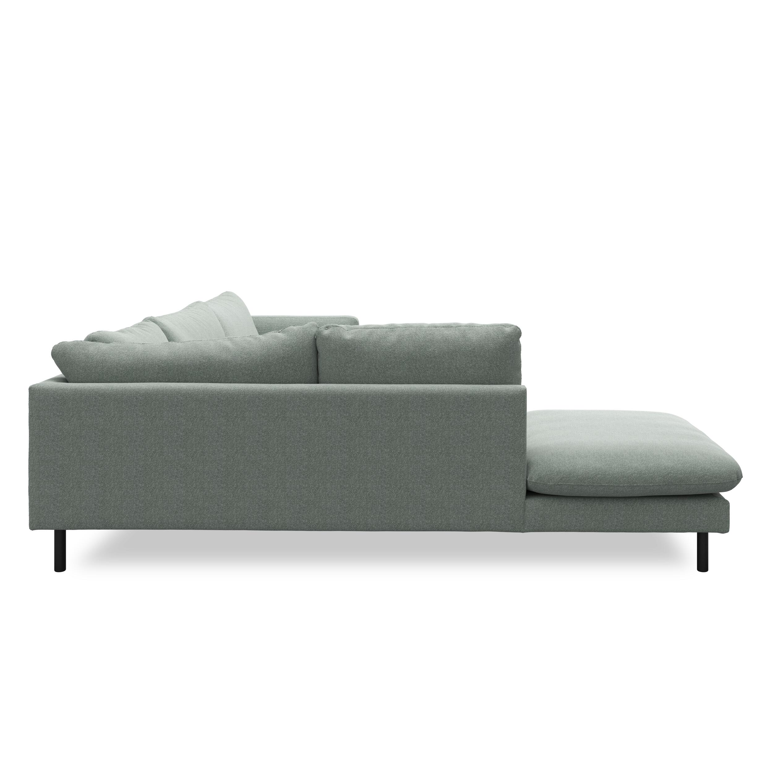 Bjorn venstrevendt sofa med pufafslutning 